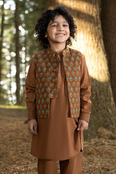 Printed Waist Coat 3Pcs Infant